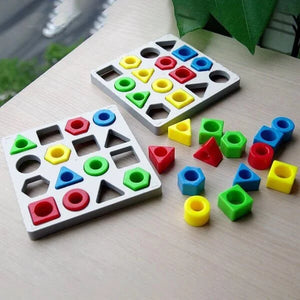 Shape Matching Game Color Sensory Educational Toy